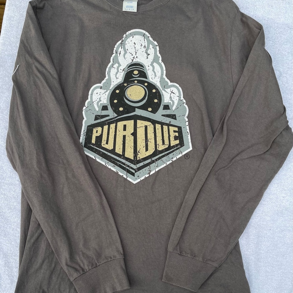 Long Sleeve Graphic Tee - Brown